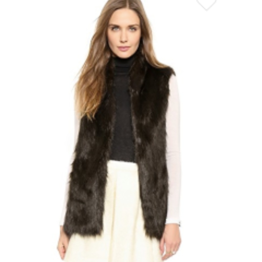 Shane Faux Fur Vest - Club Monaco